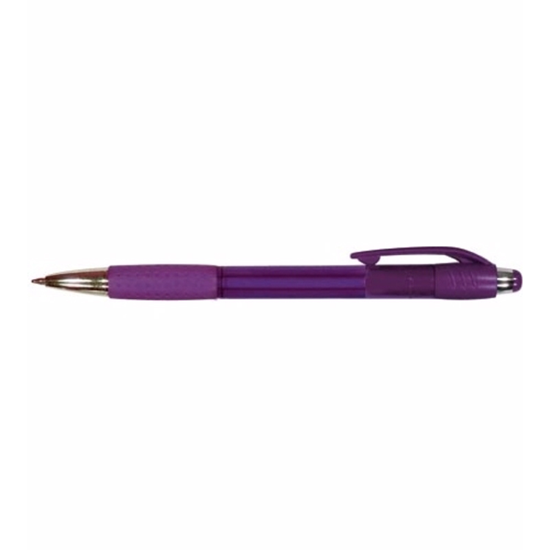 Mardi Gras Grip Pen, Blue Ink
