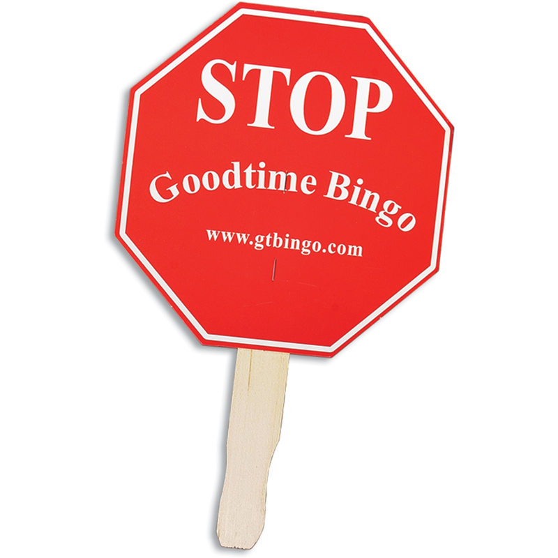 Stop Sign Shaped Hand Fan