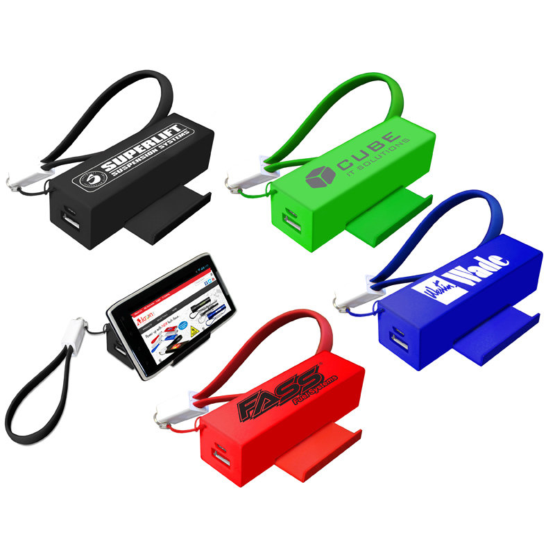 Slide Door Power Bank with Cable