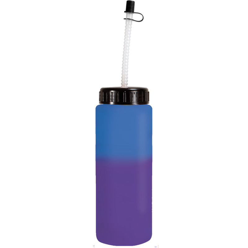 32 oz. Mood Sports Bottle with Flexible Straw