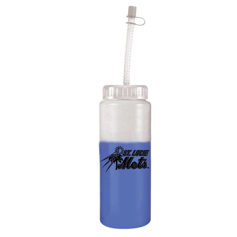 32 oz. Mood Sports Bottle with Flexible Straw