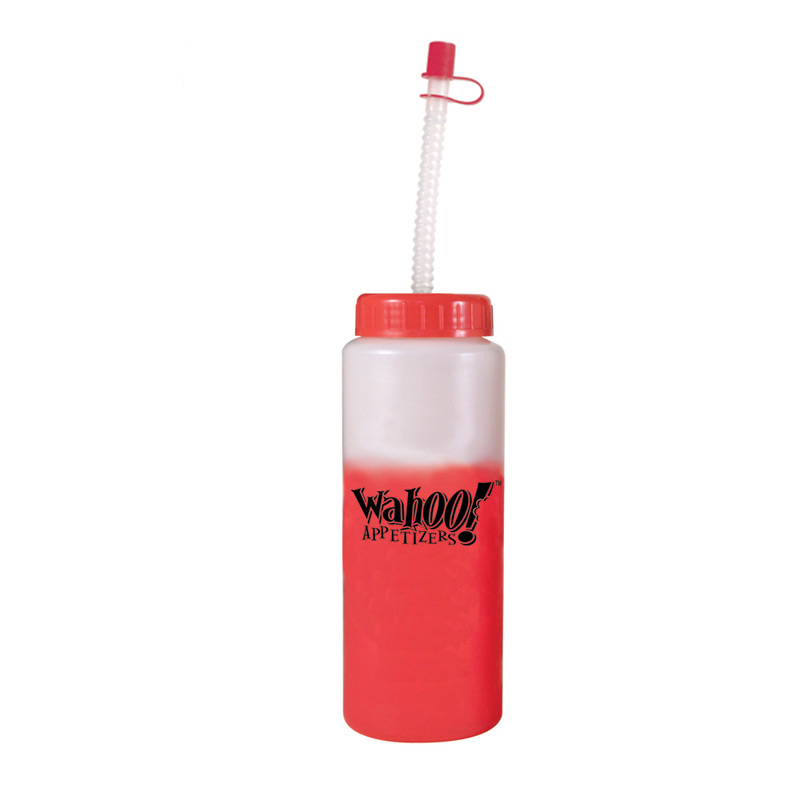 32 oz. Mood Sports Bottle with Flexible Straw