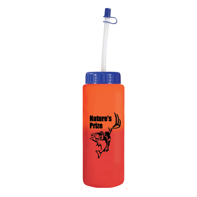 32 oz. Mood Sports Bottle with Flexible Straw