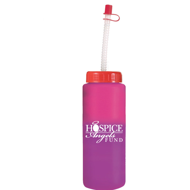 32 oz. Mood Sports Bottle with Flexible Straw