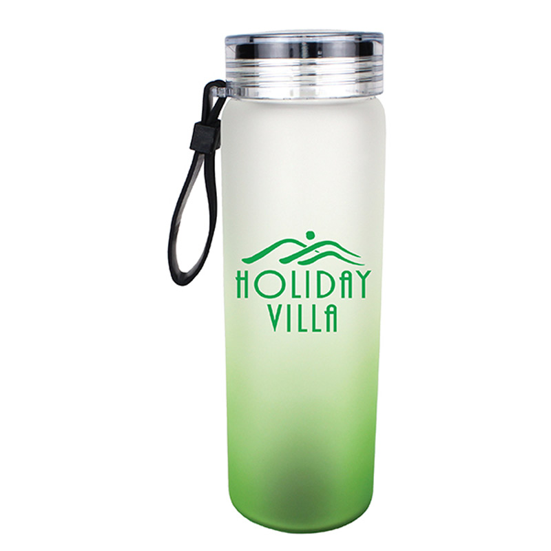 20 oz. Halcyon&reg; Frosted Glass Bottle with Screw on Lid
