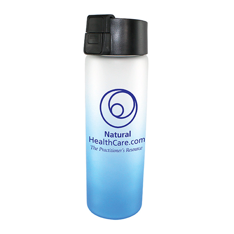 20 oz. Halcyon&reg; Frosted Glass Bottle with Flip Top Lid