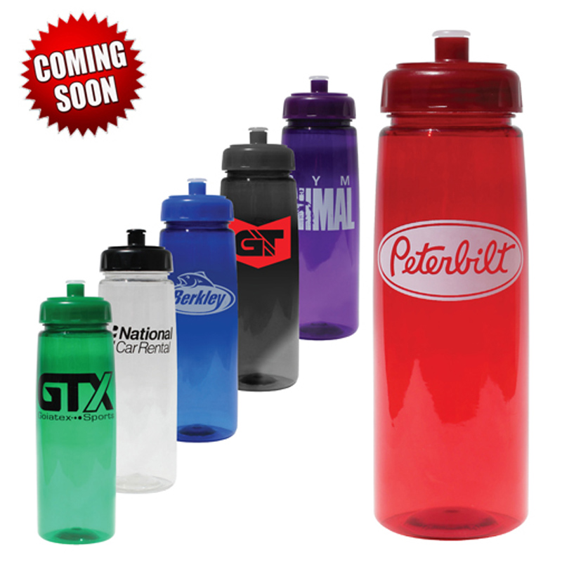 30 oz. Poly-Saver PET Bottle with Push 'n Pull Cap
