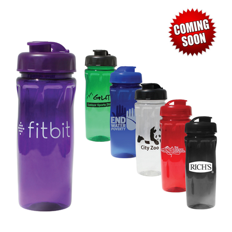 18 OZ Poly-Saver PET Bottle with Flip Top Cap