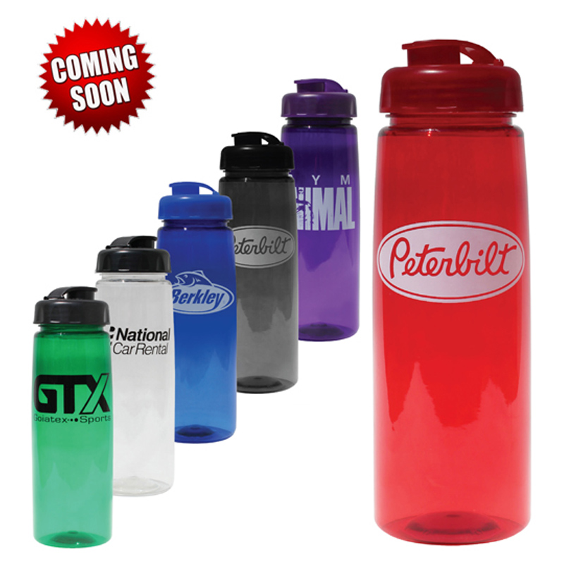30 oz. Poly-Saver PET Bottle with Flip Top Cap