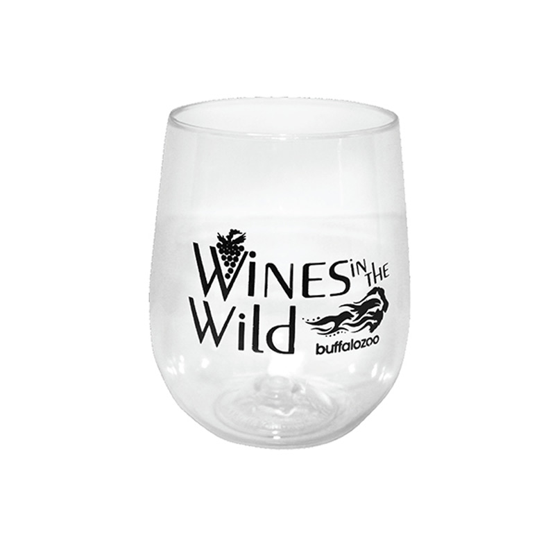 12 oz. Plastic Stemless Wine Glass