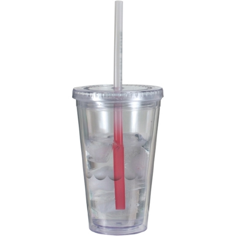16oz. Victory Acrylic Tumbler With Mood Straw, Full Color Digital