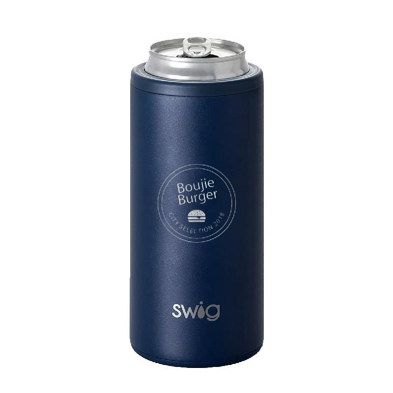 Swig® 12 oz. Skinny Matte Can Cooler, Laser, Premium