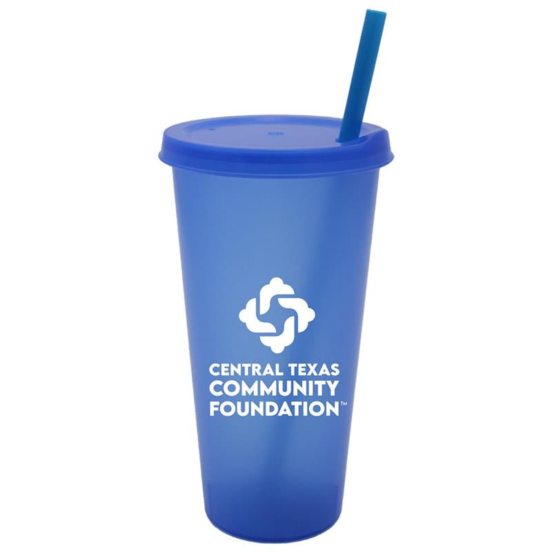 26 oz. Tumbler with Lid and Straw