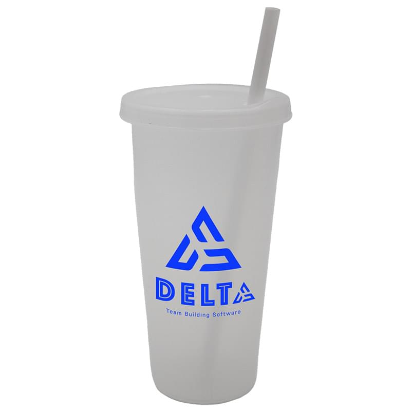 26 oz. Tumbler with Lid and Straw