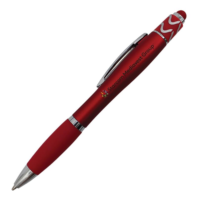 Halcyon® Silhouette Spin Top Pen with Stylus, Full Color Digital