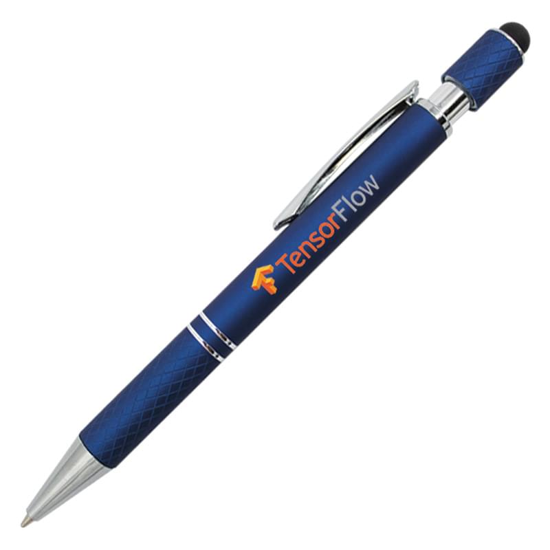 Halcyon® Executive Metal Spin Top Pen with Stylus, Full Color Digital
