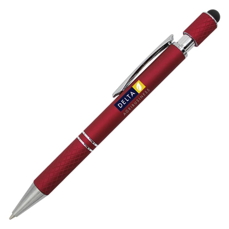 Halcyon® Executive Metal Spin Top Pen with Stylus, Full Color Digital