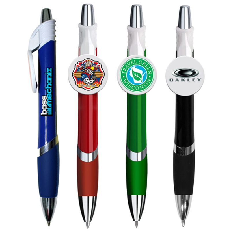 Marquee Circle Clip Pen, Full Color Digital