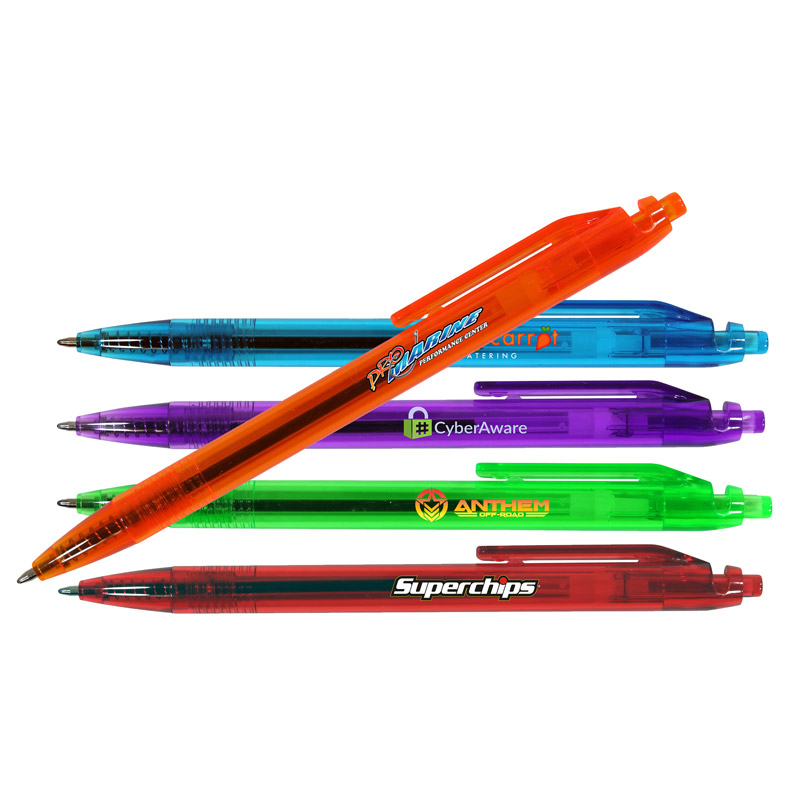 Translucent Quest Click Pen, Full Color Digital