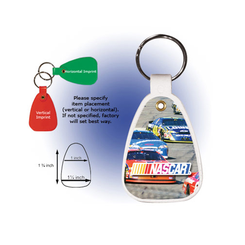 Saddle Key Tag, Full Color Digital