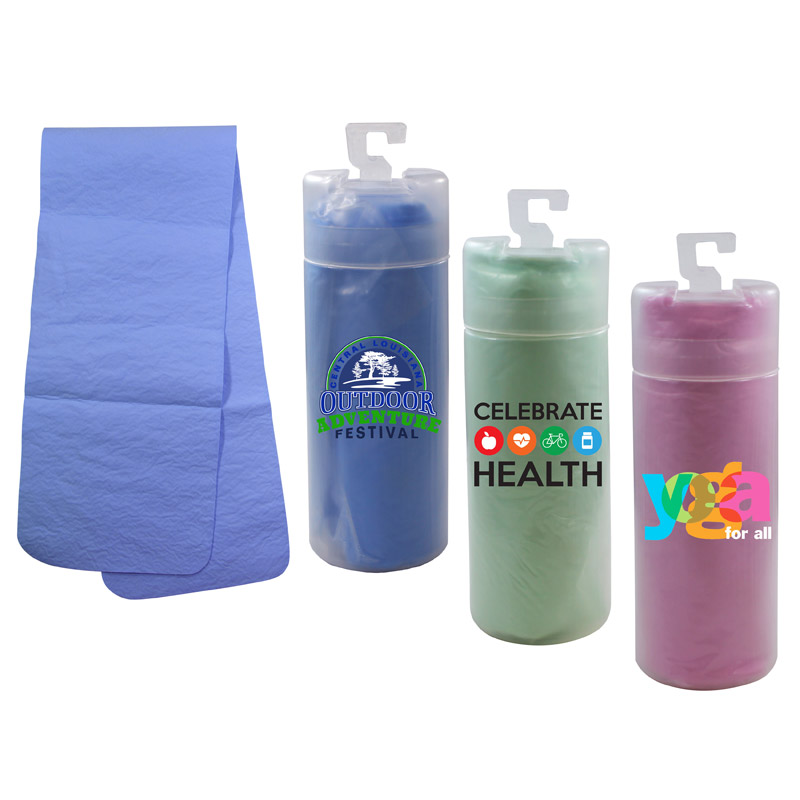 Cooling Towel with Tube, Full Color Digital