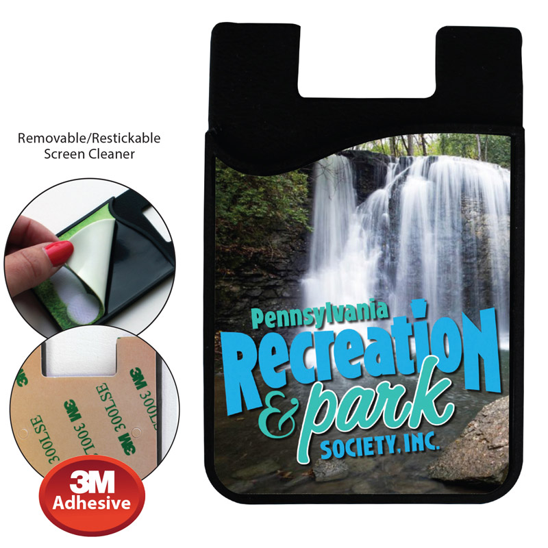 Smart Wallet with Microfiber Screen Cleaner