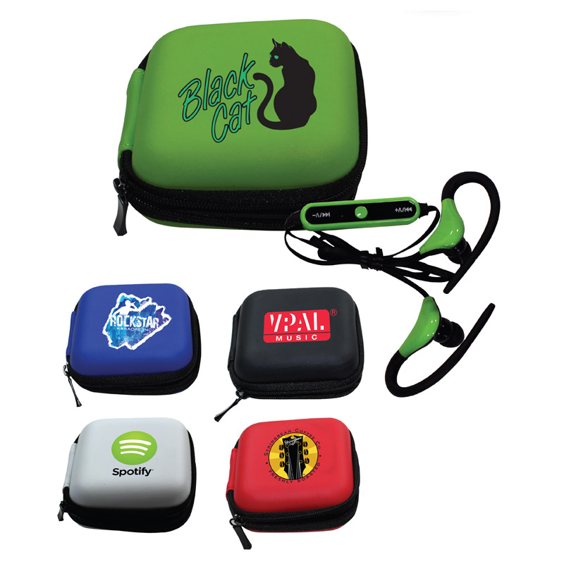 Wireless Bluetooth (TM)  Ear Buds with Case, Full Color Digital