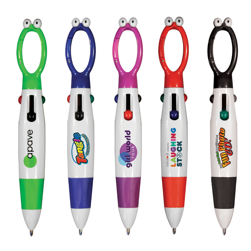 Googly-eyed 4-color Pen, Full Color Digital