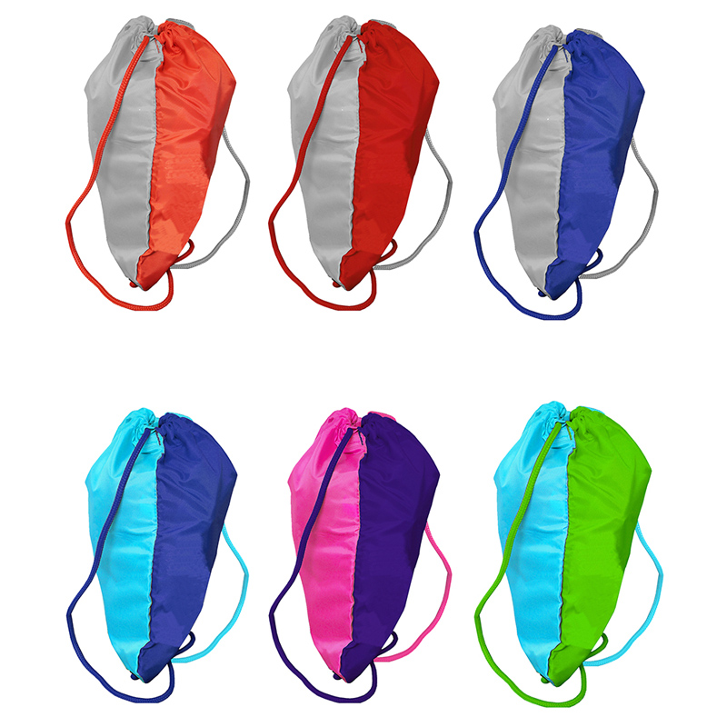 Two Tone Drawstring Backpack, Full Color Digital