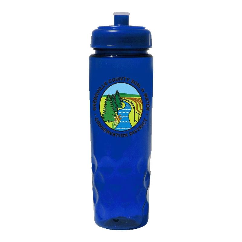 24 oz. Recycled PET Bottle with Push 'n Pull Cap, Full Color Digital