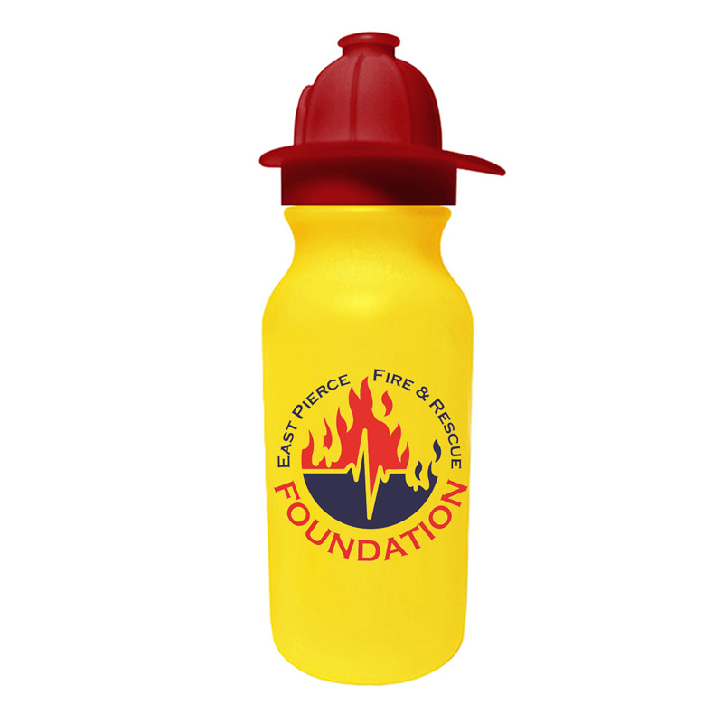 20 oz. Value Cycle Bottle with Fire Helmet Push 'n Pull Cap, Full Color Digital