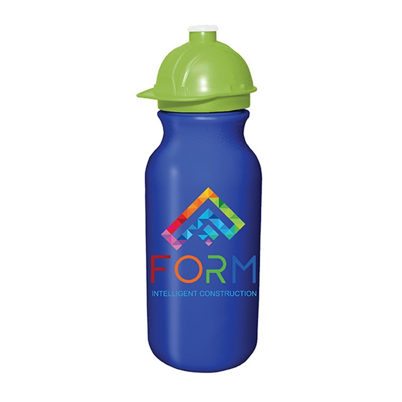 20 oz. Value Cycle Bottle with Safety Helmet Push 'n Pull Cap, Full Color Digital