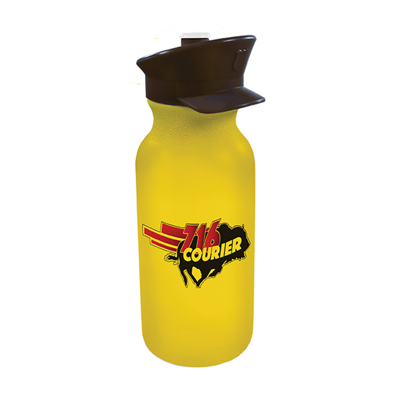 20 oz. Value Cycle Bottle with Police Hat Push 'n Pull Cap, Full Color Digital