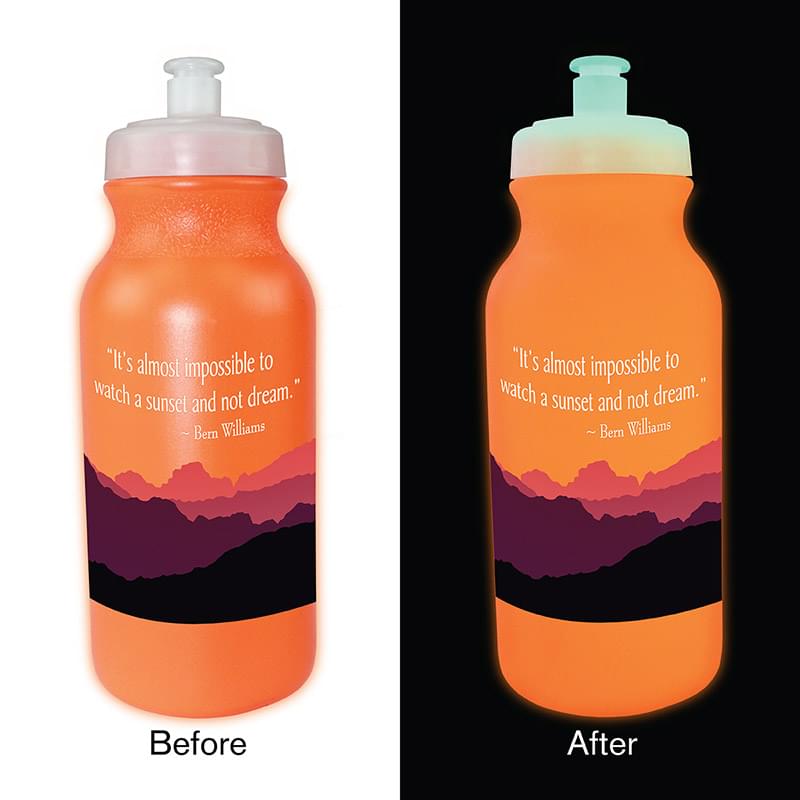 20 oz. Nite Glow Cycle Bottle, Full Color Digital