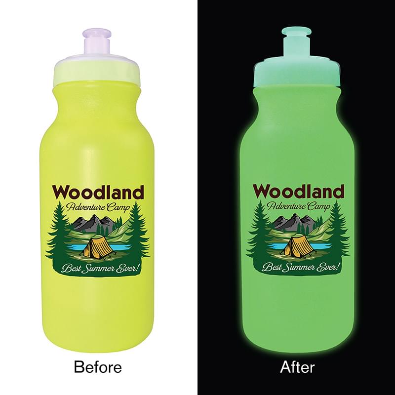 20 oz. Nite Glow Cycle Bottle, Full Color Digital
