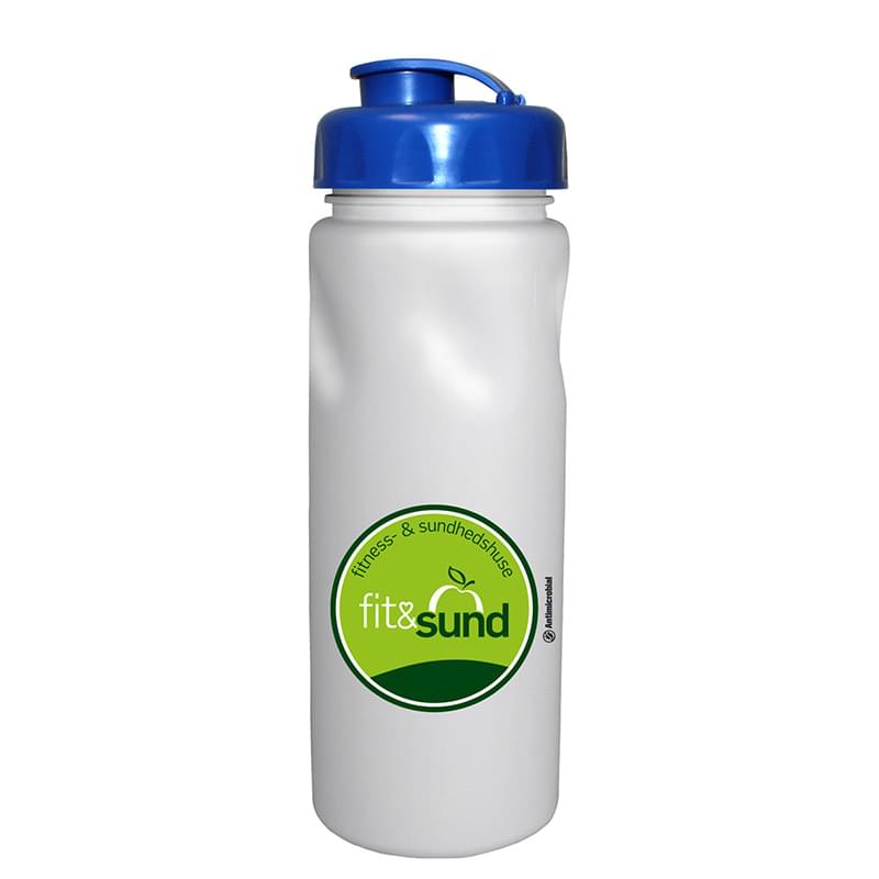 24 Oz. Antimicrobial Cycle Bottle with Flip Top Cap, Full Color Digital