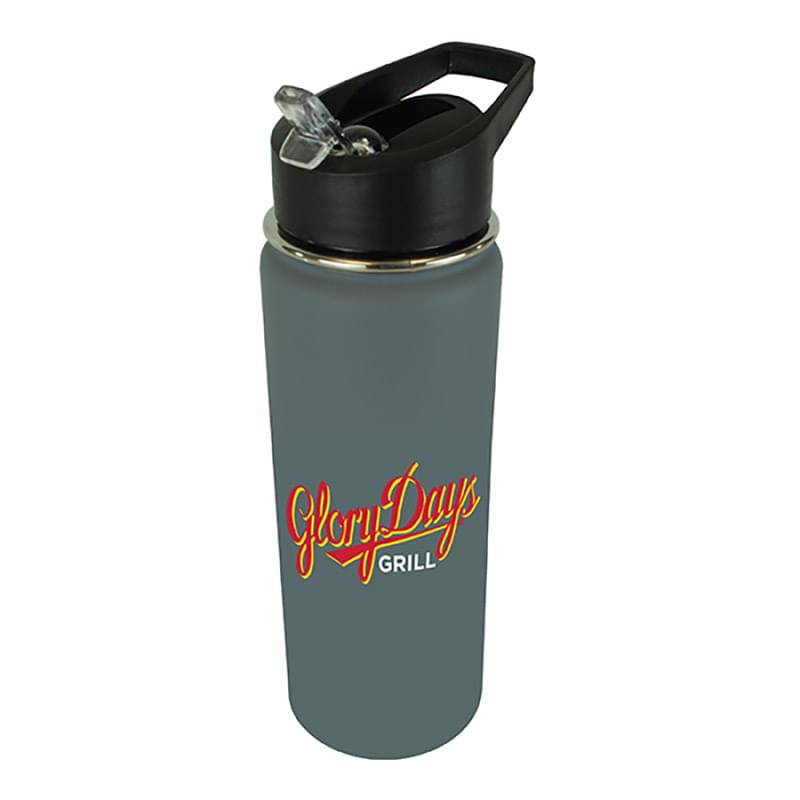 20 oz. Halcyon&reg; Sports Bottle with Flip Straw Lid, Full Color Digital
