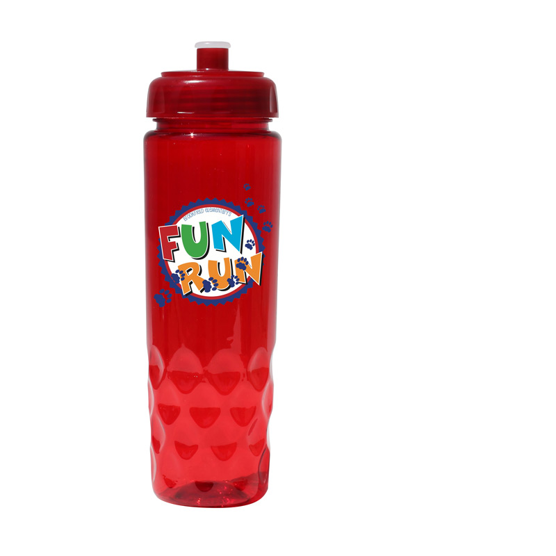 24 oz. Poly-Saver PET Bottle with Push 'n Pull Cap, Full Color Digital