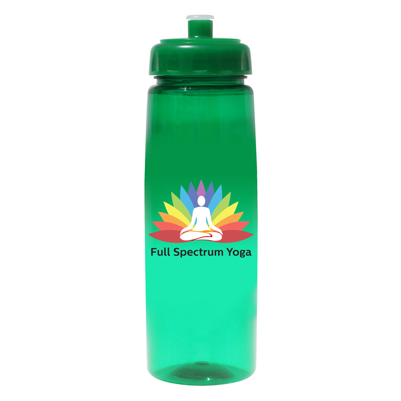 30 oz. Poly-Saver PET Bottle with Push 'n Pull Cap, Full Color Digital