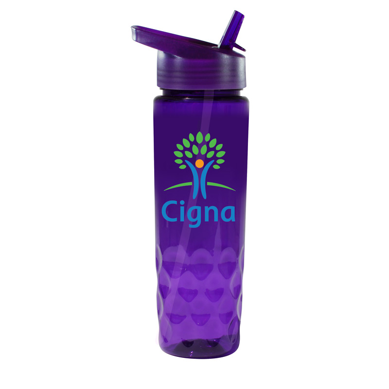 24 oz. Poly-Saver PET Bottle with Straw Cap, Full Color Digital