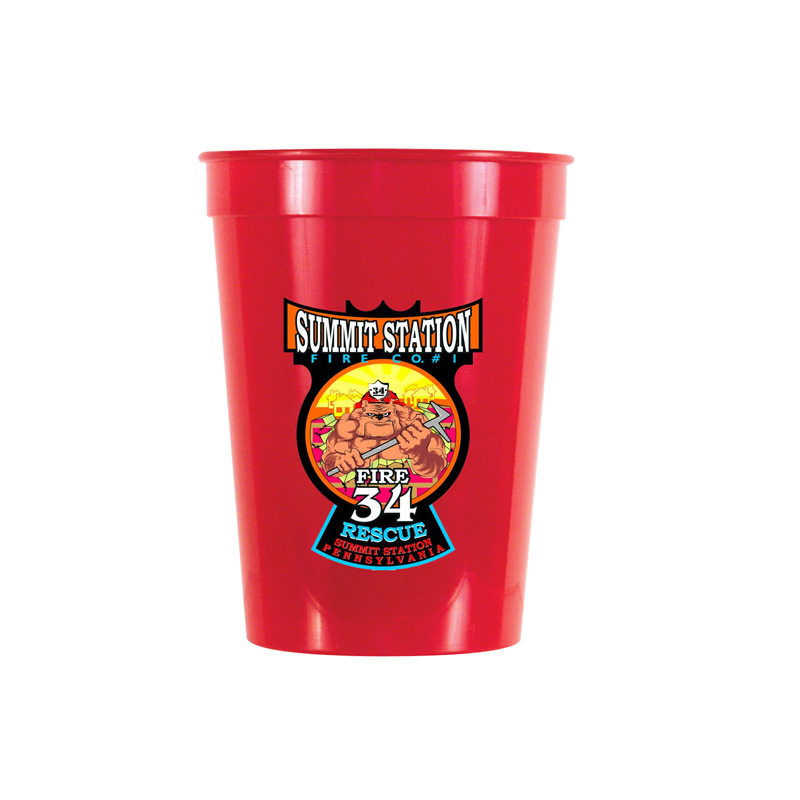 12 oz. Smooth Stadium Cup, Full Color Digital