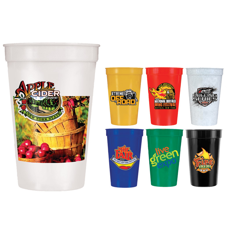 17 Oz. Stadium Cup (1 Side), Full Color Digital