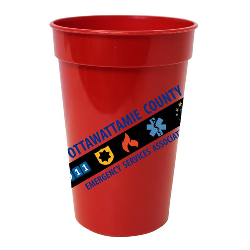 17 oz. Antimicrobial Stadium Cup, Full Color Digital