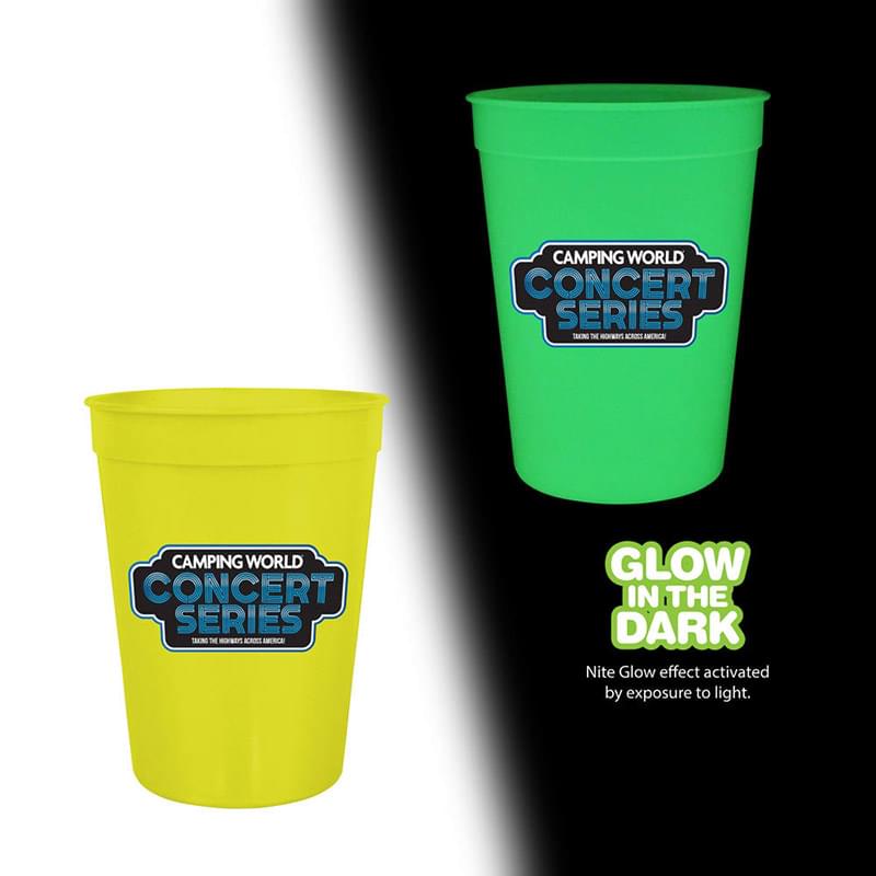 12 oz. Nite Glow Stadium Cup, Full Color Digital