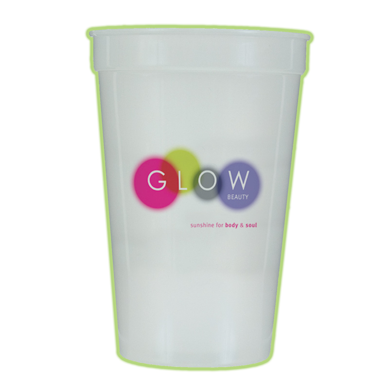 17 Oz. Nite-glow Stadium Cup (1 Side), Full Color Digital