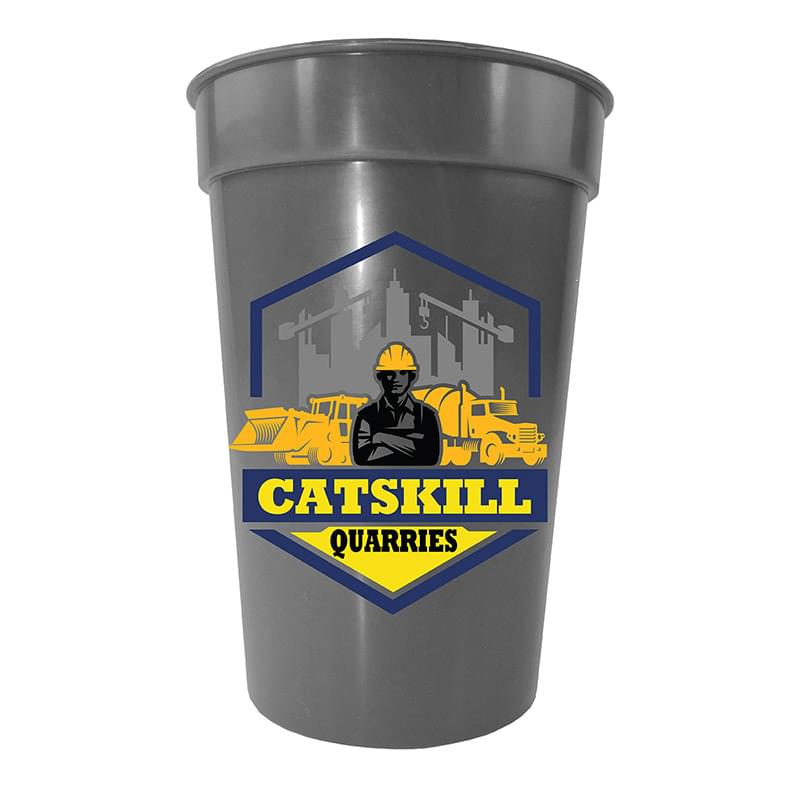 17 oz. Earth Tone Stadium Cup, Full Color Digital