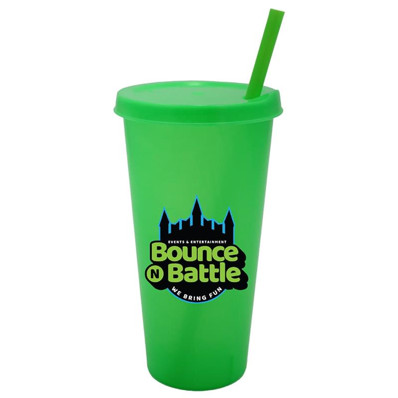 26 oz. Tumbler with Lid and Straw, Full Color Digital