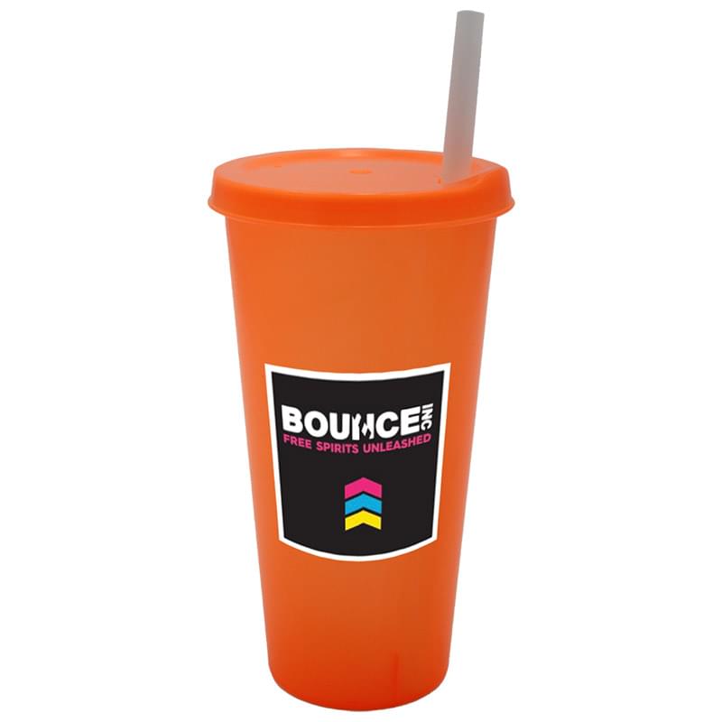 26 oz. Tumbler with Lid and Straw, Full Color Digital