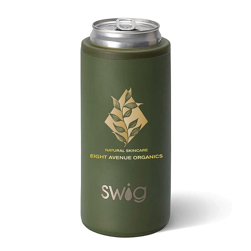 Swig® 12 oz. Skinny Matte Can Cooler, Full Color Digital