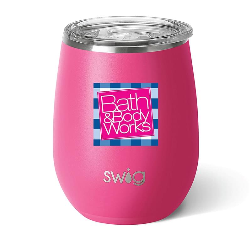 Swig® 14 oz. Matte Stemless Wine Cup, Full Color Digital